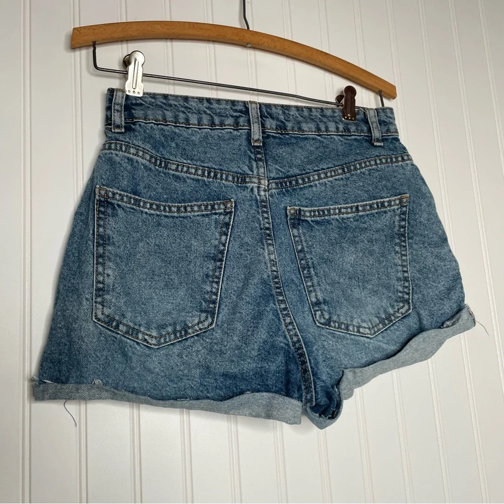 Cotton On Light Blue Acid Wash Denim Jean Shorts